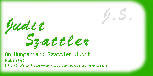 judit szattler business card